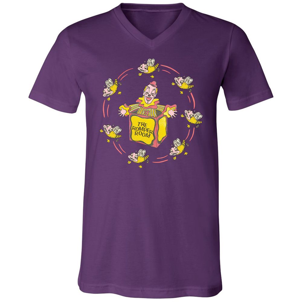 Unisex V-Neck T-Shirt - RL14QXK4 - Team Purple - 2