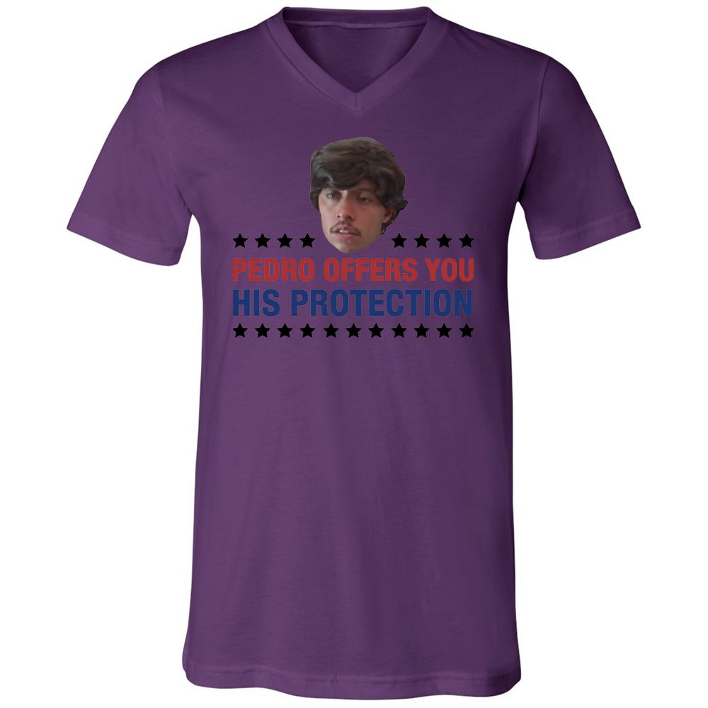 Unisex V-Neck T-Shirt - ABD3UGYG - Team Purple - 2