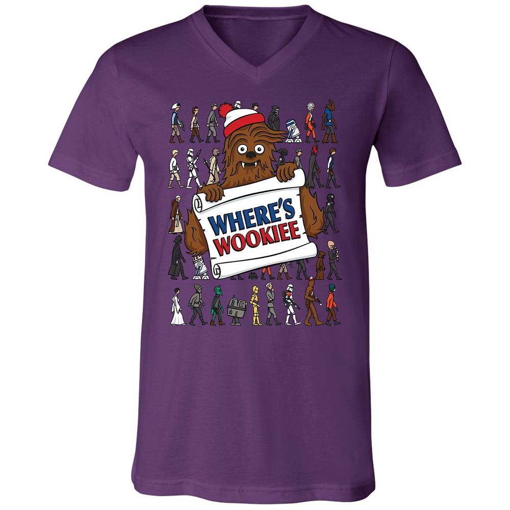 Unisex V-Neck T-Shirt - BA3KQKXQ - Team Purple - 2