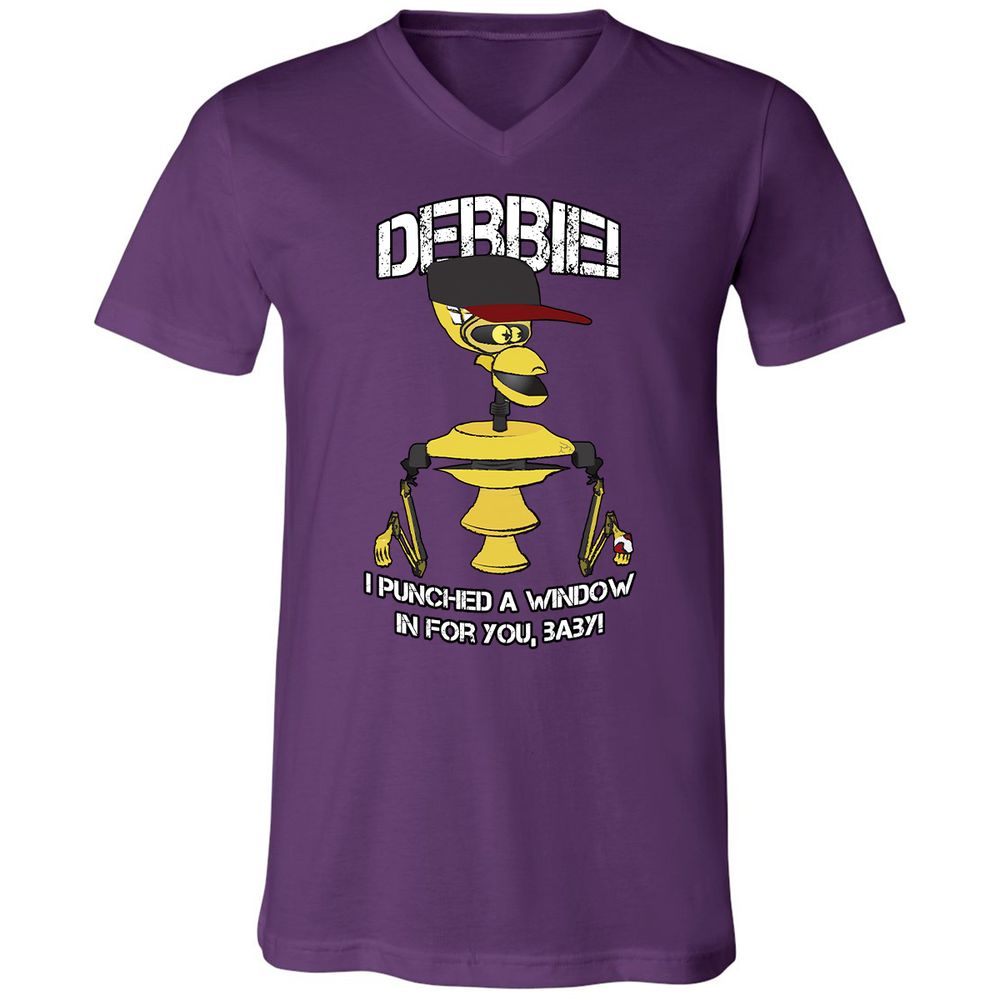 Unisex V-Neck T-Shirt - A2TRU5PP - Team Purple - 2