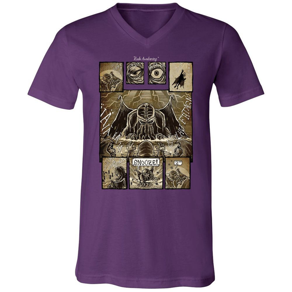 Unisex V-Neck T-Shirt - ABLSS4ZC - Team Purple - 2