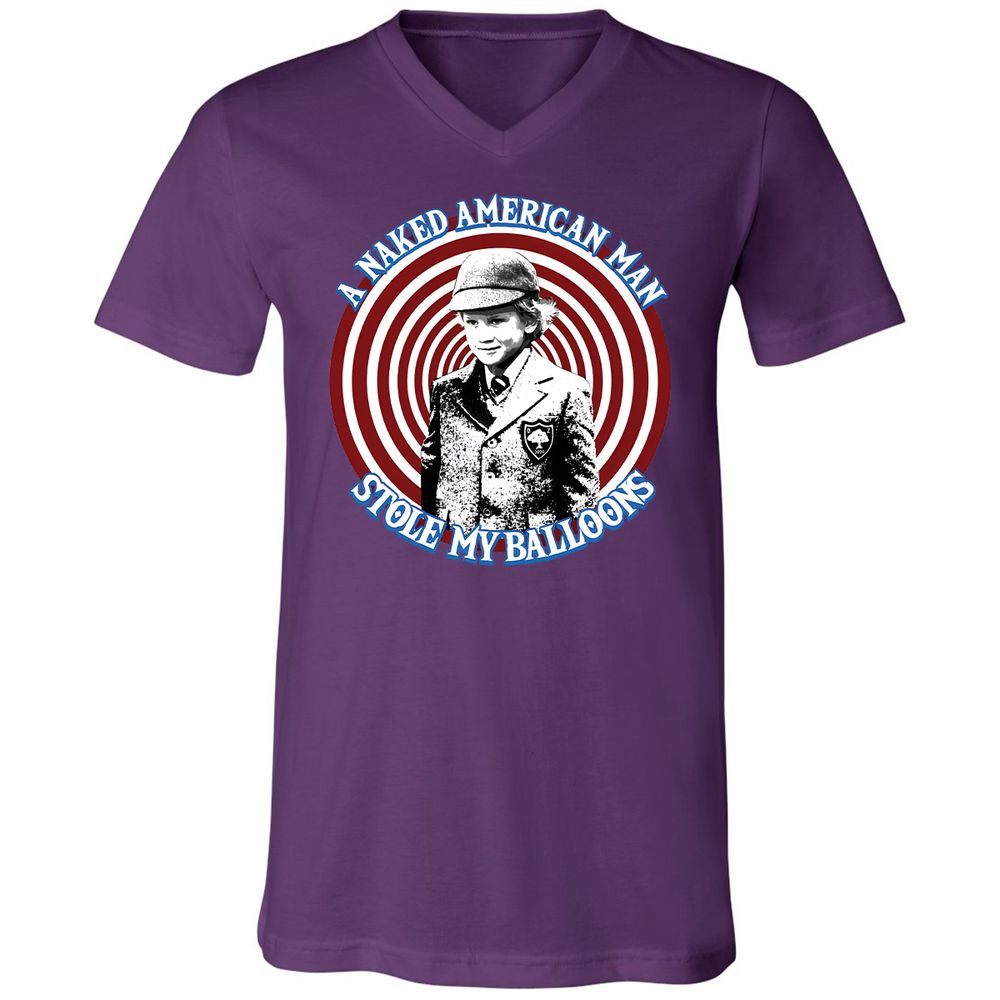 Unisex V-Neck T-Shirt - 4D6L6H9G - Team Purple - 2