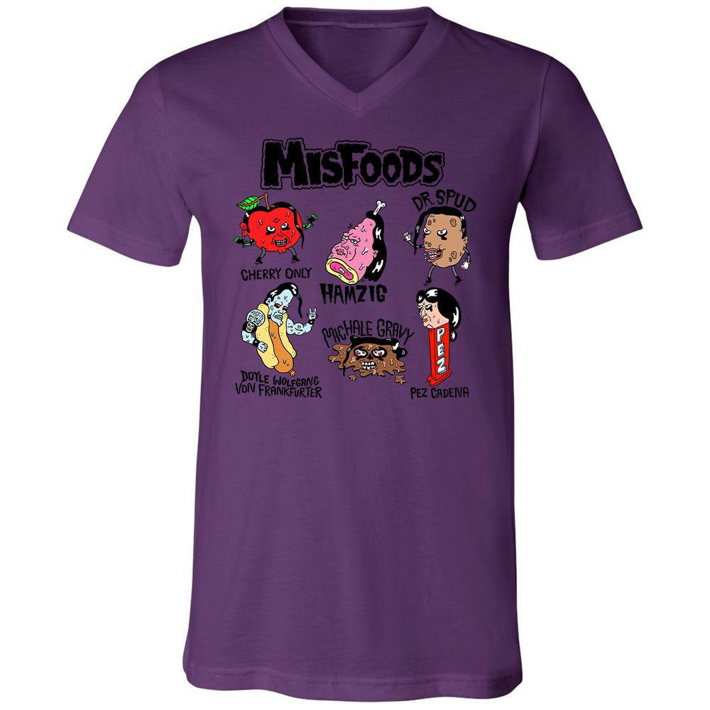 Unisex V-Neck T-Shirt - PX1Y5PCV - Team Purple - 2