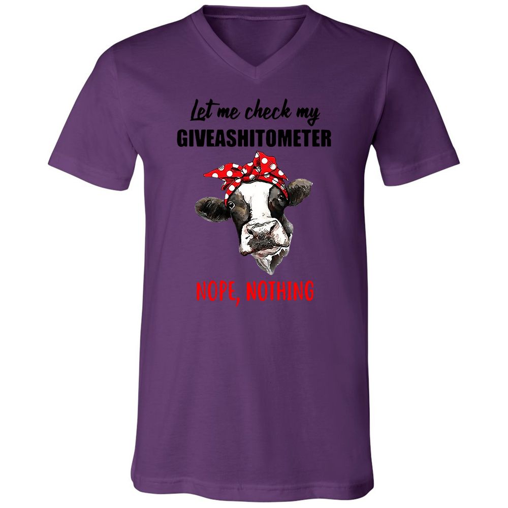 Unisex V-Neck T-Shirt - NSMF3DTH - Team Purple - 2