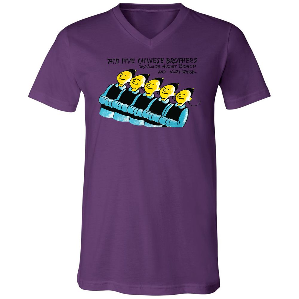 Unisex V-Neck T-Shirt - AMZ1GJRB - Team Purple - 2