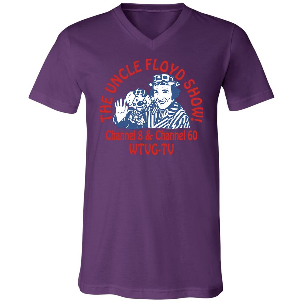 Unisex V-Neck T-Shirt - MMDVD4JZ - Team Purple - 2