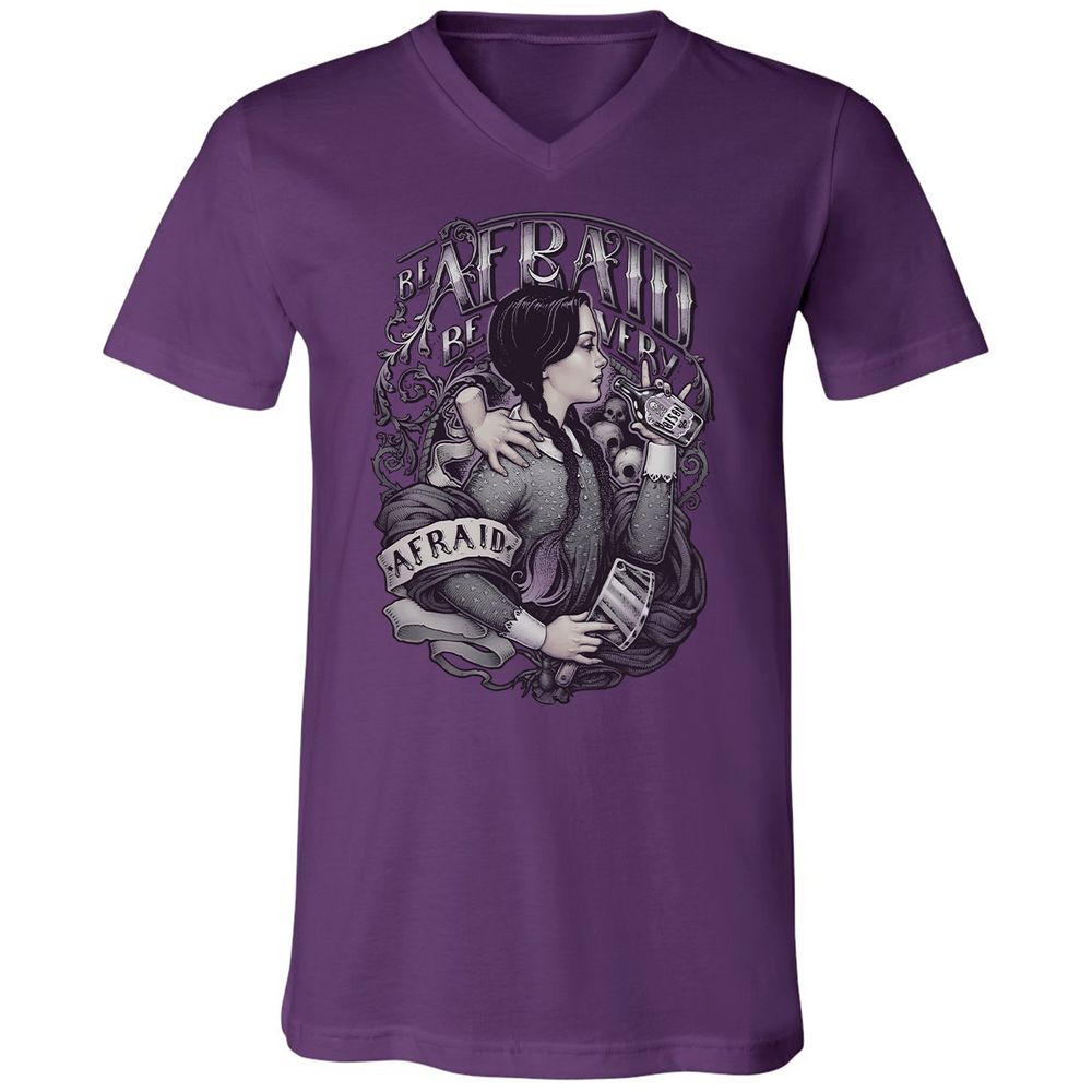 Unisex V-Neck T-Shirt - VRJHR8QH - Team Purple - 2