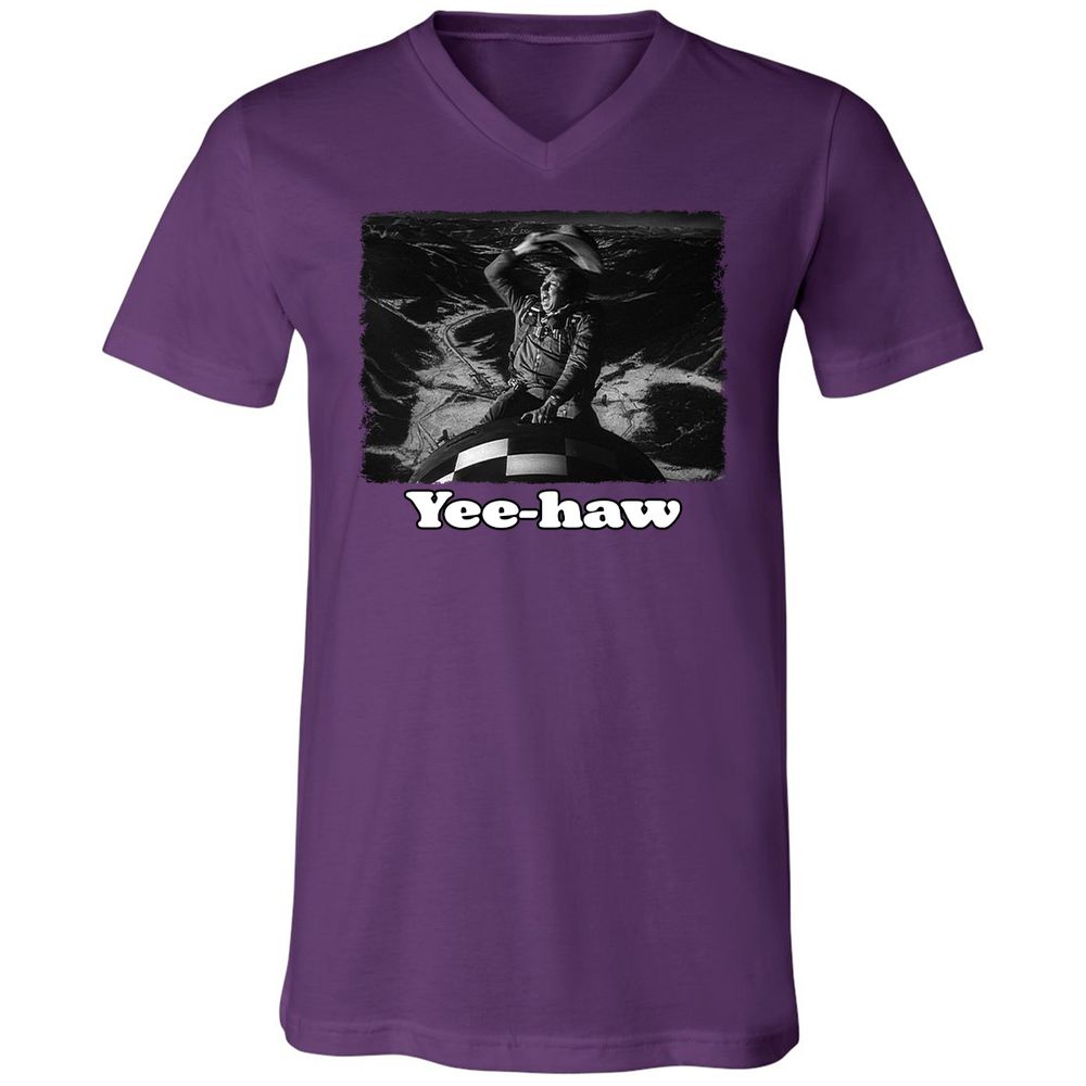 Unisex V-Neck T-Shirt - GTZPT6RW - Team Purple - 2