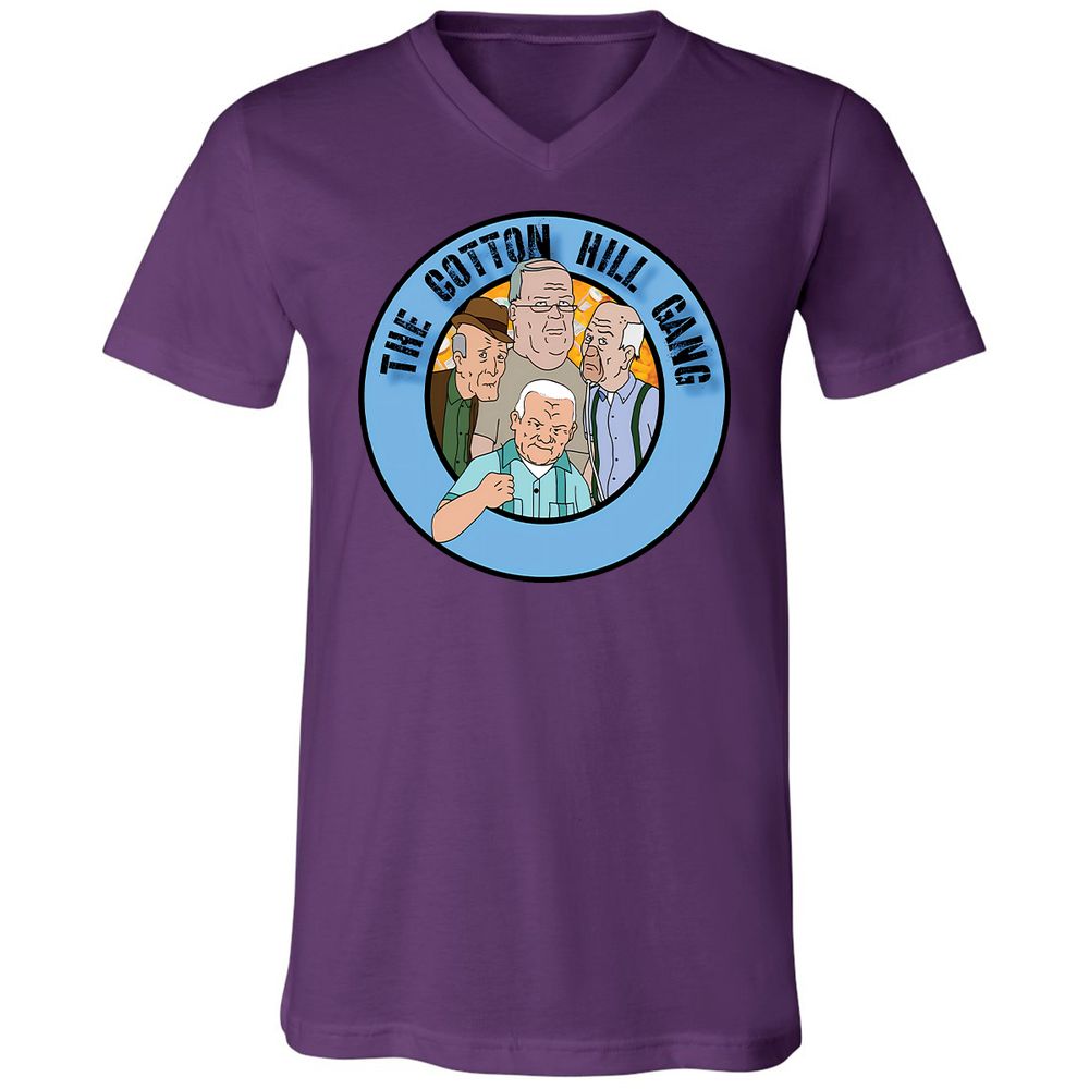 Unisex V-Neck T-Shirt - Z9J49874 - Team Purple - 2