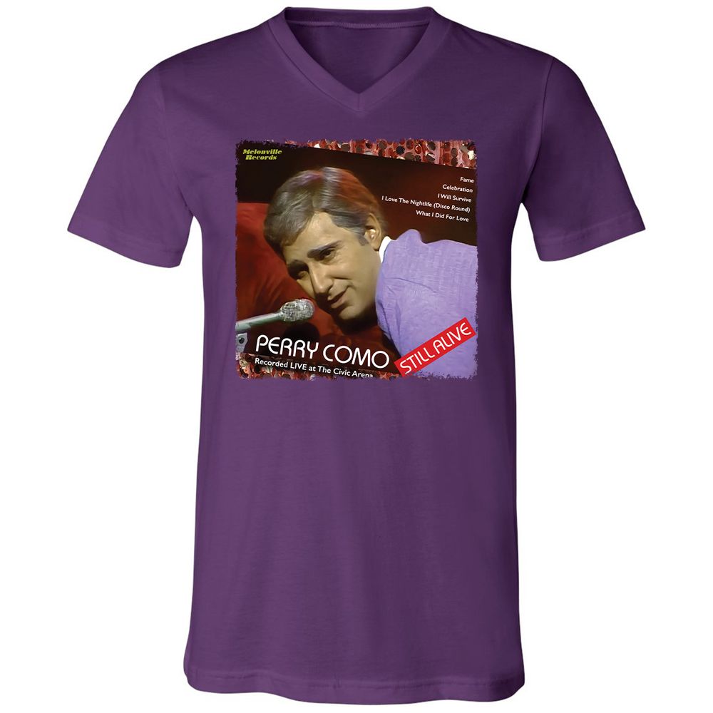 Unisex V-Neck T-Shirt - JD8GDNG5 - Team Purple - 2
