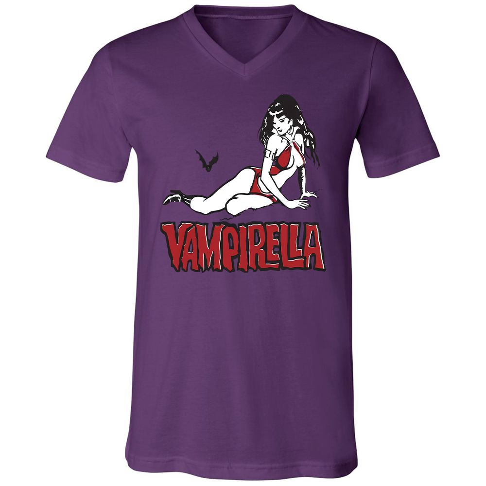 Unisex V-Neck T-Shirt - FKAESP1V - Team Purple - 2