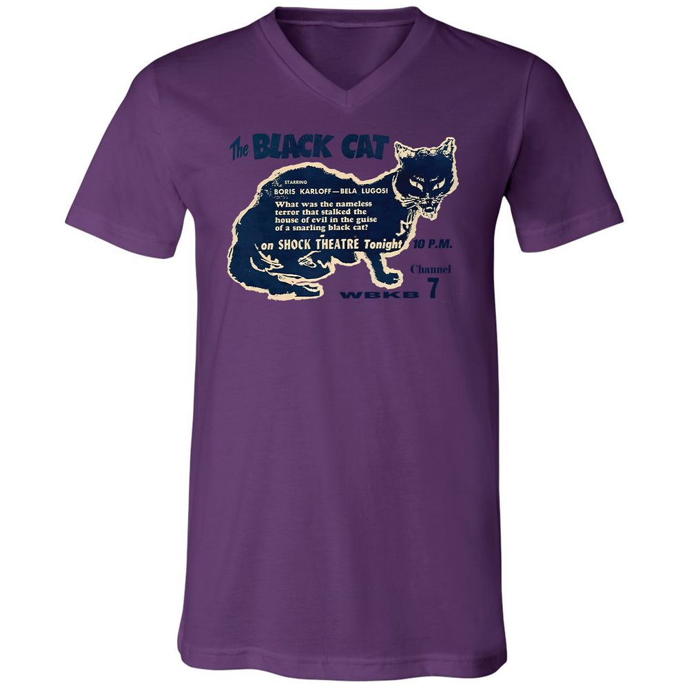 Unisex V-Neck T-Shirt - RRCR8U5U - Team Purple - 2