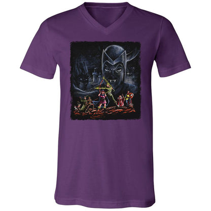Unisex V-Neck T-Shirt - 3TBZGSVY - Team Purple - 2