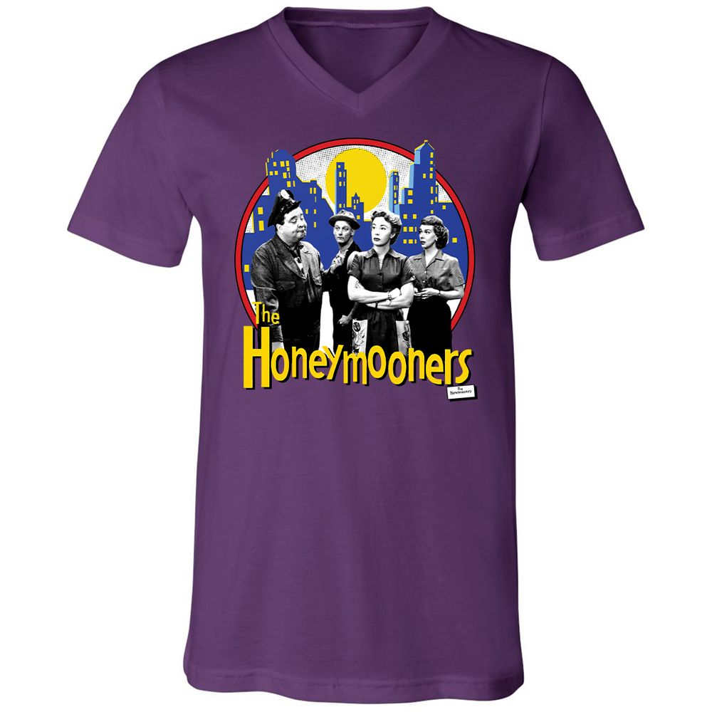 Unisex V-Neck T-Shirt - R1NDUA3N - Team Purple - 2