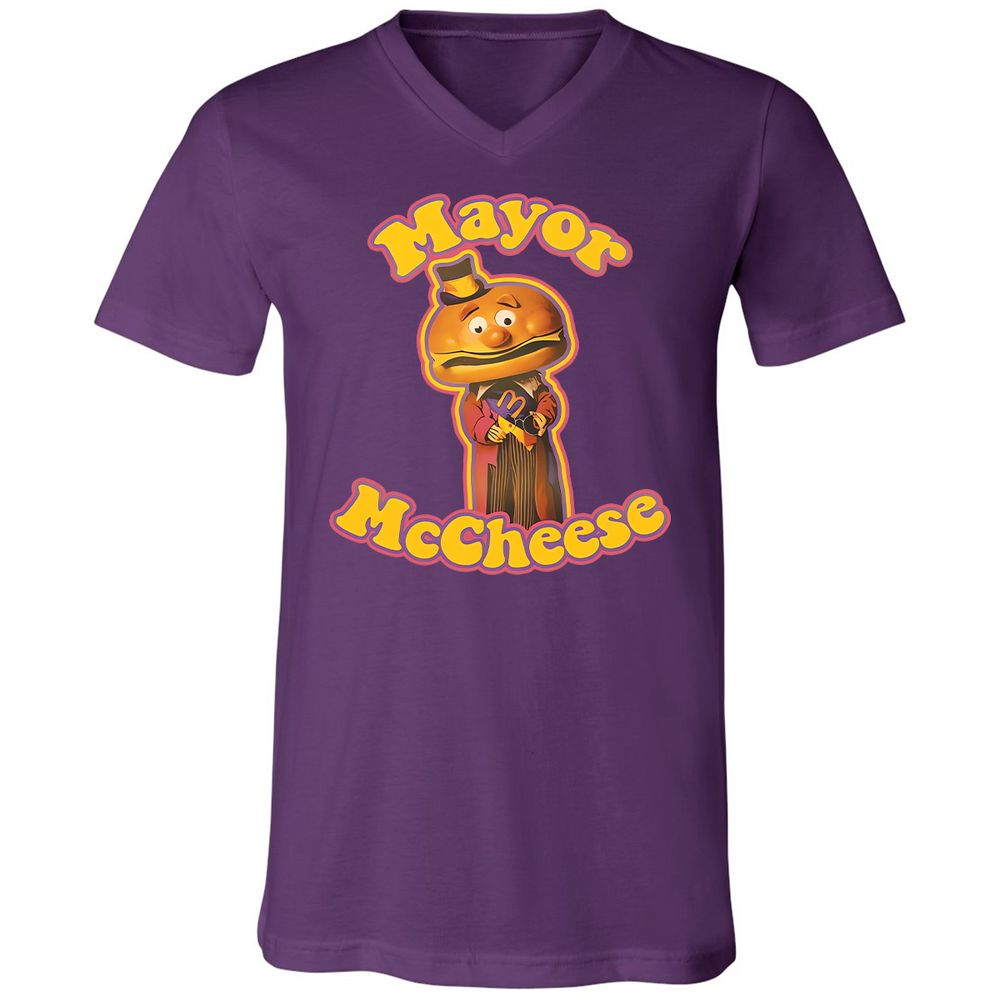 Unisex V-Neck T-Shirt - D6SH3Z31 - Team Purple - 2