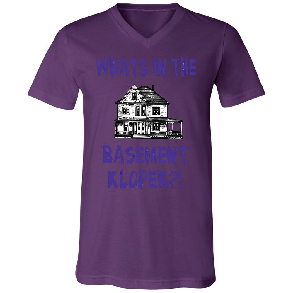 Unisex V-Neck T-Shirt - Y2TJ7UKW - Team Purple - 2