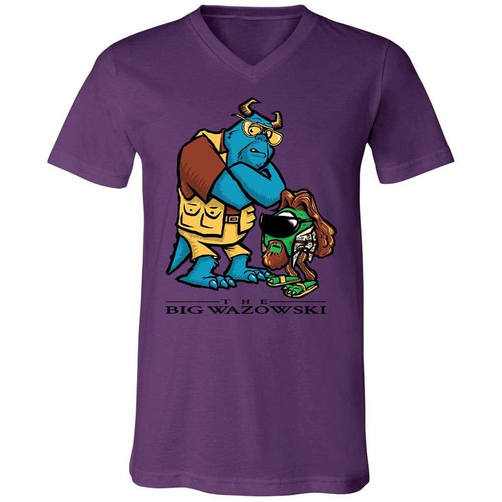 Unisex V-Neck T-Shirt - MWK2U7AQ - Team Purple - 2