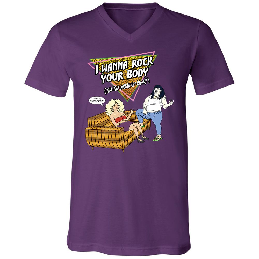 Unisex V-Neck T-Shirt - HRX941V9 - Team Purple - 2