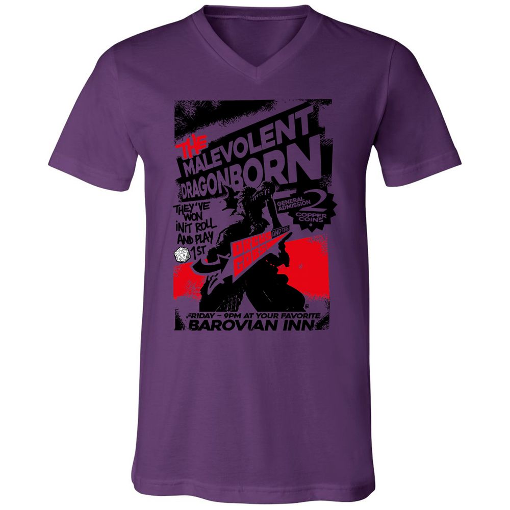 Unisex V-Neck T-Shirt - EXTQEXUG - Team Purple - 2