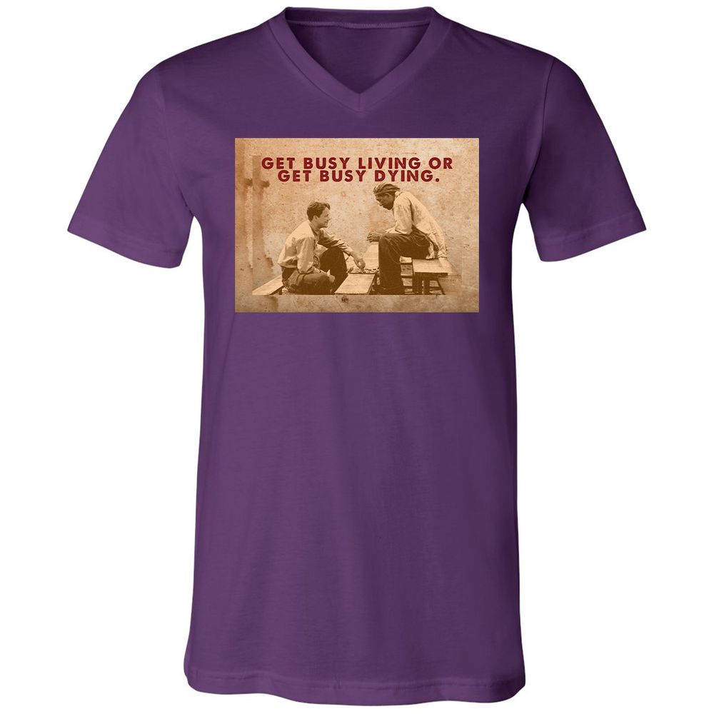 Unisex V-Neck T-Shirt - 9DGNRNUW - Team Purple - 2