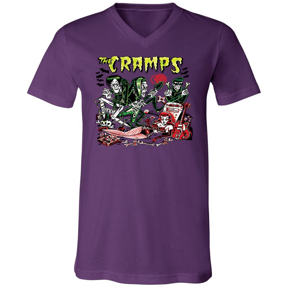 Unisex V-Neck T-Shirt - WWWDJ2NV - Team Purple - 2