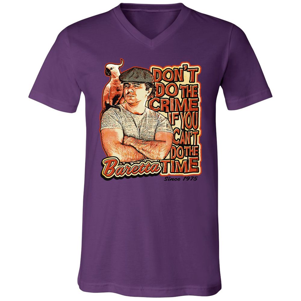 Unisex V-Neck T-Shirt - RZCLDQHH - Team Purple - 2