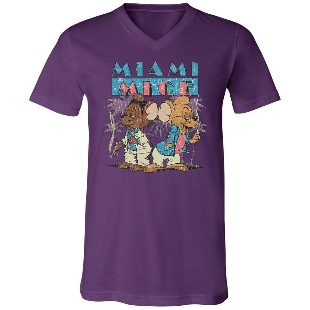 Unisex V-Neck T-Shirt - A83S47WY - Team Purple - 2
