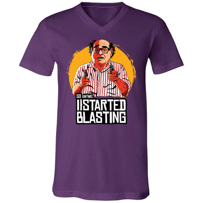 Unisex V-Neck T-Shirt - A918X1JC - Team Purple - 2