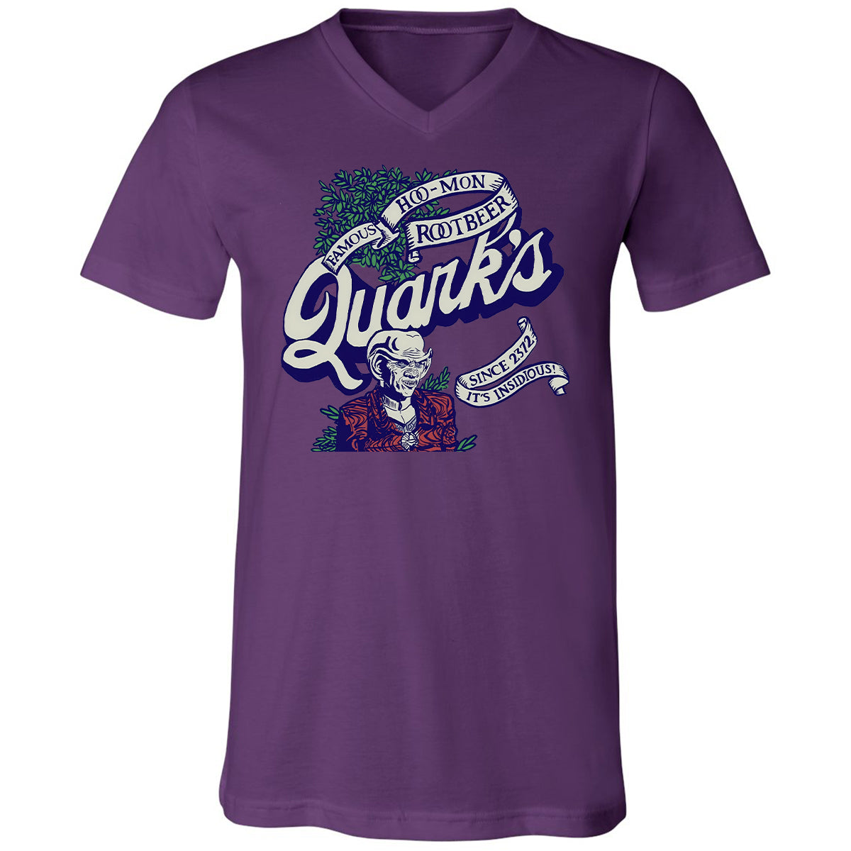 Unisex V-Neck T-Shirt - RA8TM6SA - Team Purple - 2