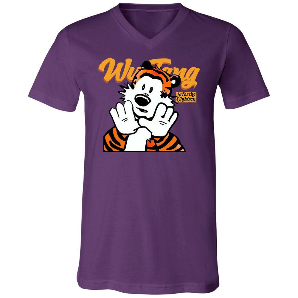 Unisex V-Neck T-Shirt - M7VLWC9B - Team Purple - 2