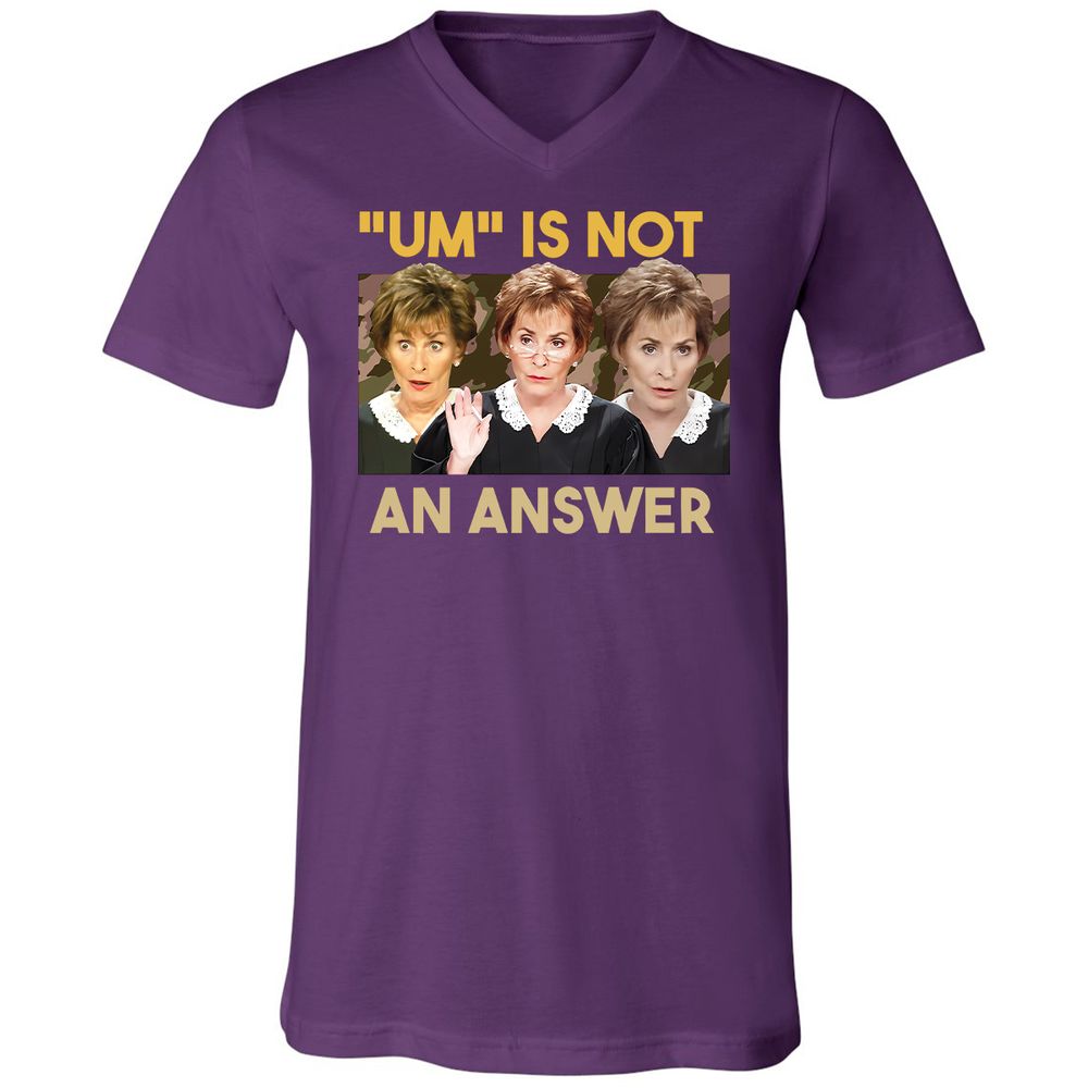 Unisex V-Neck T-Shirt - R82VV5LR - Team Purple - 2