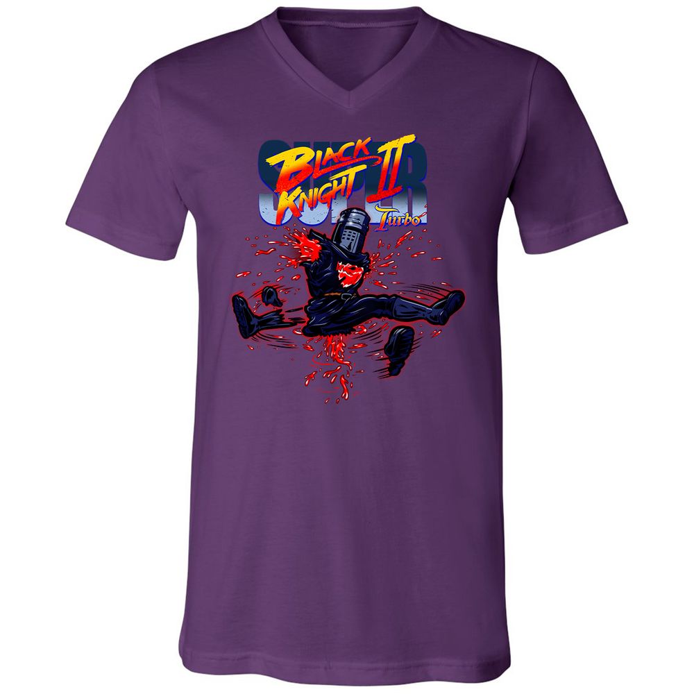 Unisex V-Neck T-Shirt - U71SZC5N - Team Purple - 2