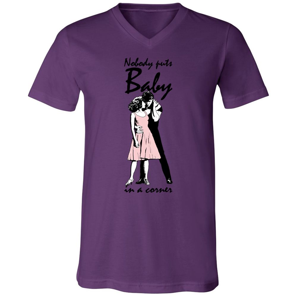 Unisex V-Neck T-Shirt - 47WA61PC - Team Purple - 2