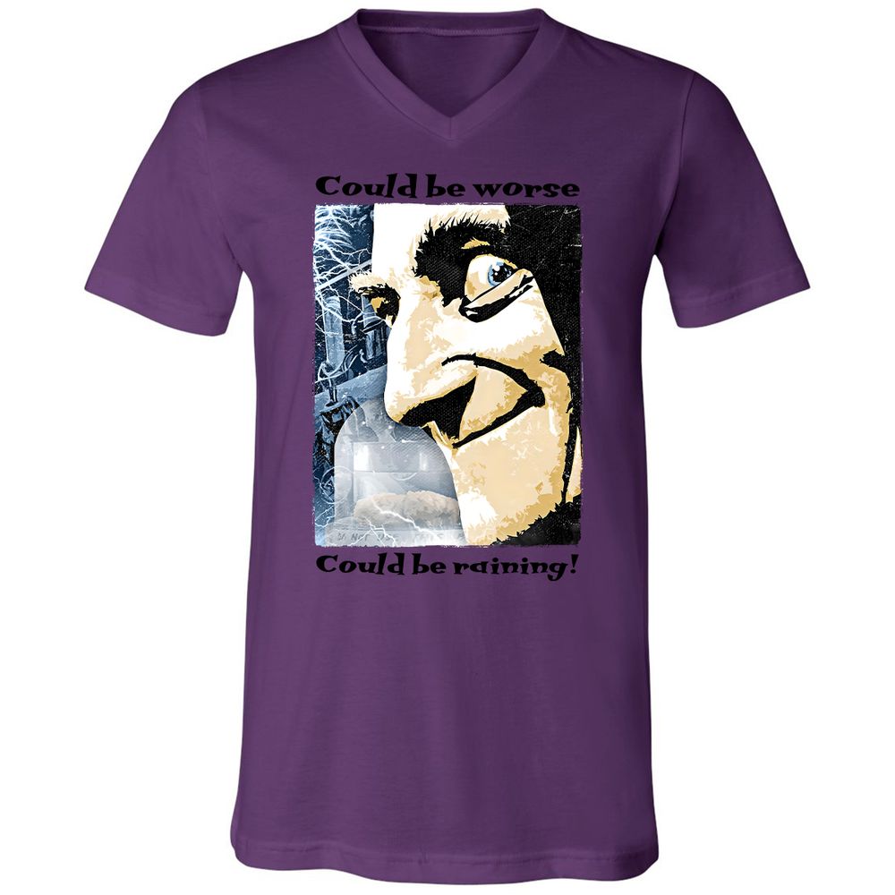 Unisex V-Neck T-Shirt - 1XJ32HF3 - Team Purple - 2