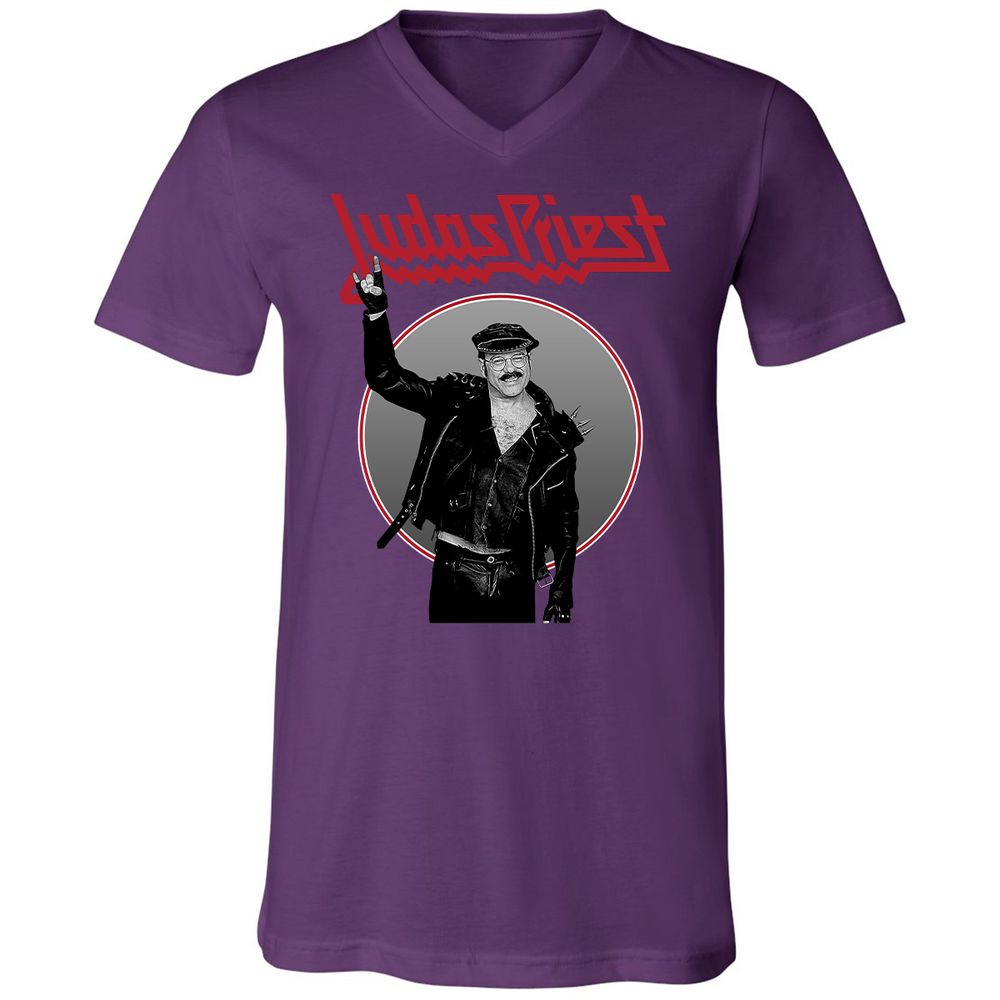 Unisex V-Neck T-Shirt - RYYBX5L7 - Team Purple - 2