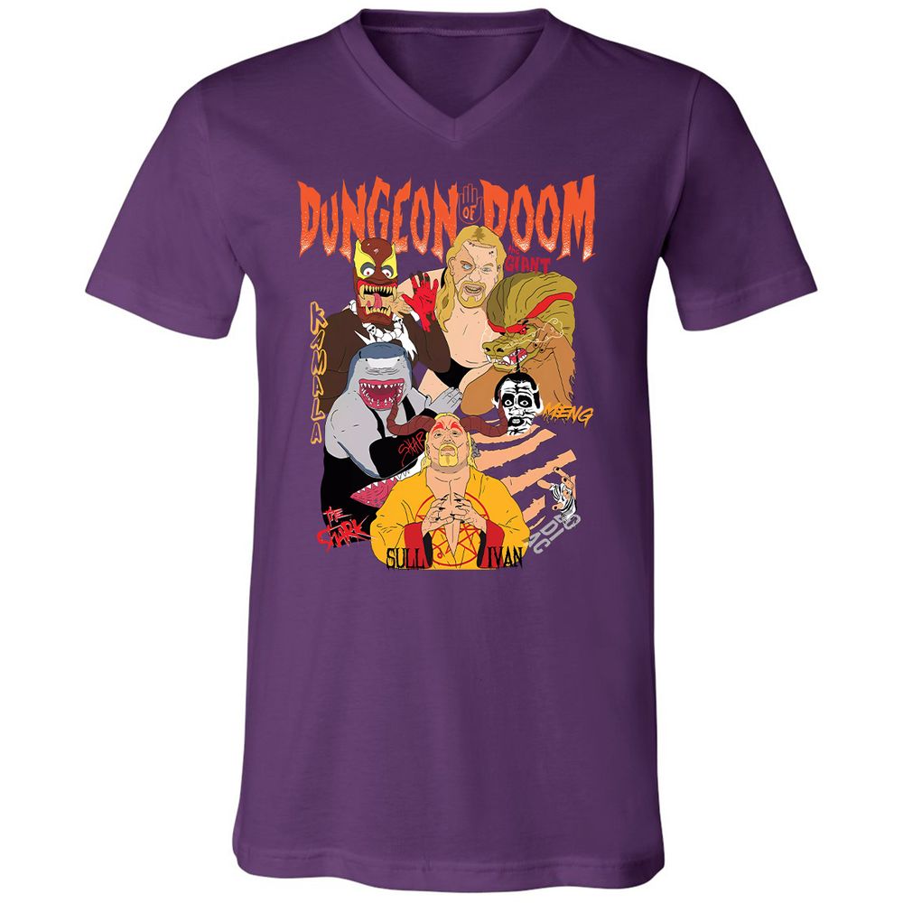 Unisex V-Neck T-Shirt - 2VNA2UQ6 - Team Purple - 2
