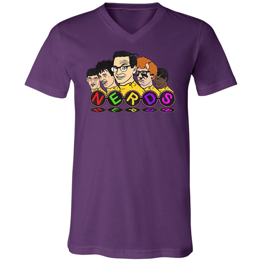 Unisex V-Neck T-Shirt - 72EFL3T2 - Team Purple - 2