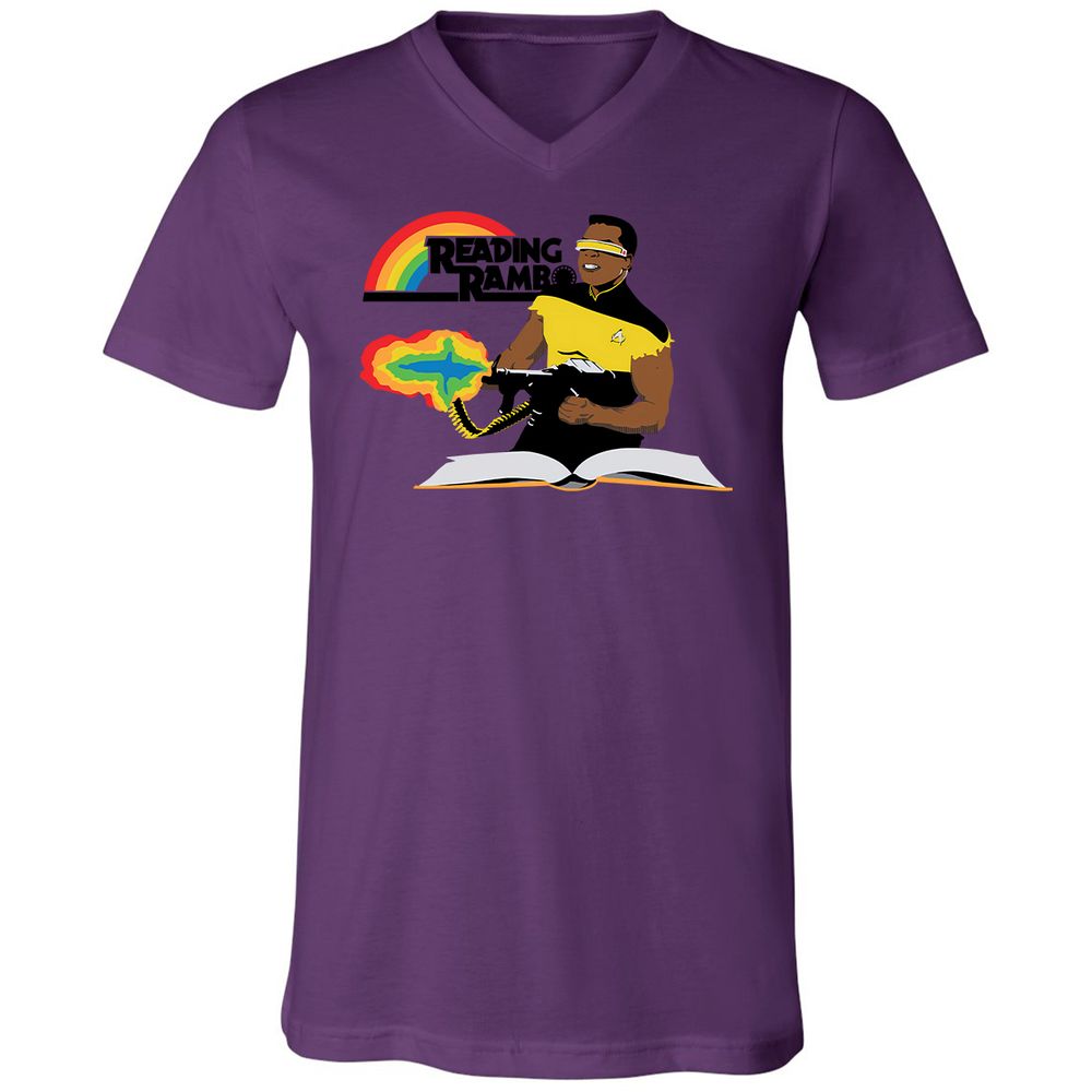 Unisex V-Neck T-Shirt - 3R282ZJA - Team Purple - 2