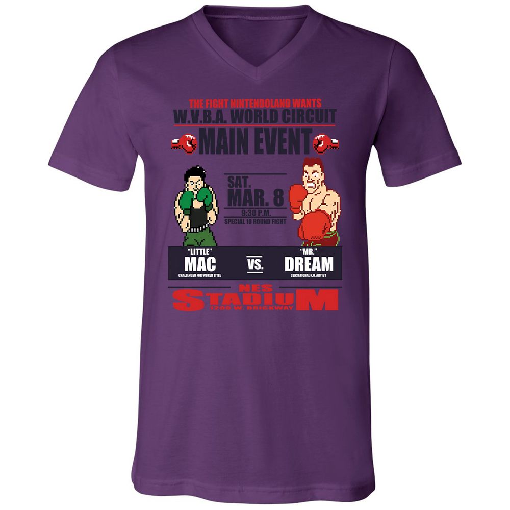 Unisex V-Neck T-Shirt - SZTTFJC5 - Team Purple - 2