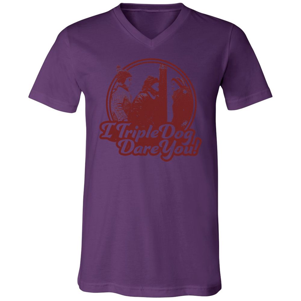 Unisex V-Neck T-Shirt - CAM4X1CL - Team Purple - 2