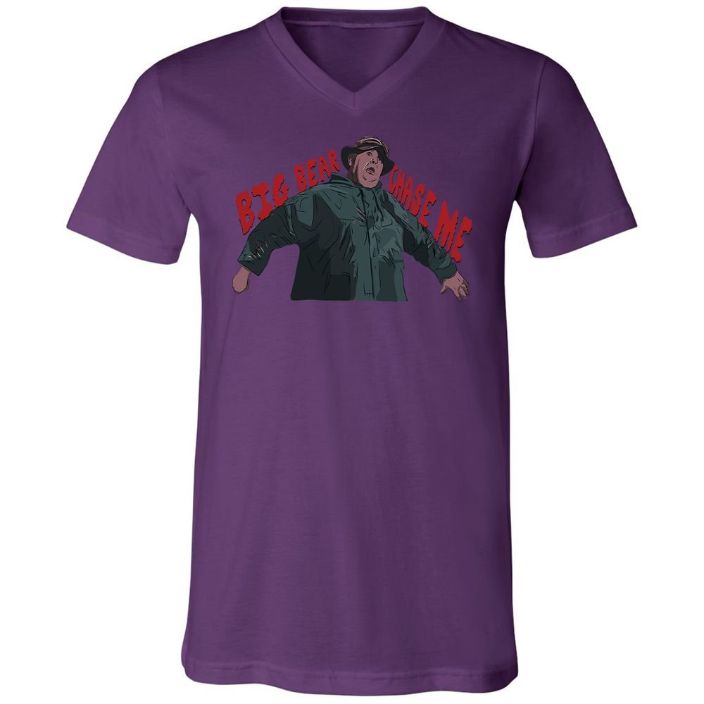 Unisex V-Neck T-Shirt - KVU79UR3 - Team Purple - 2