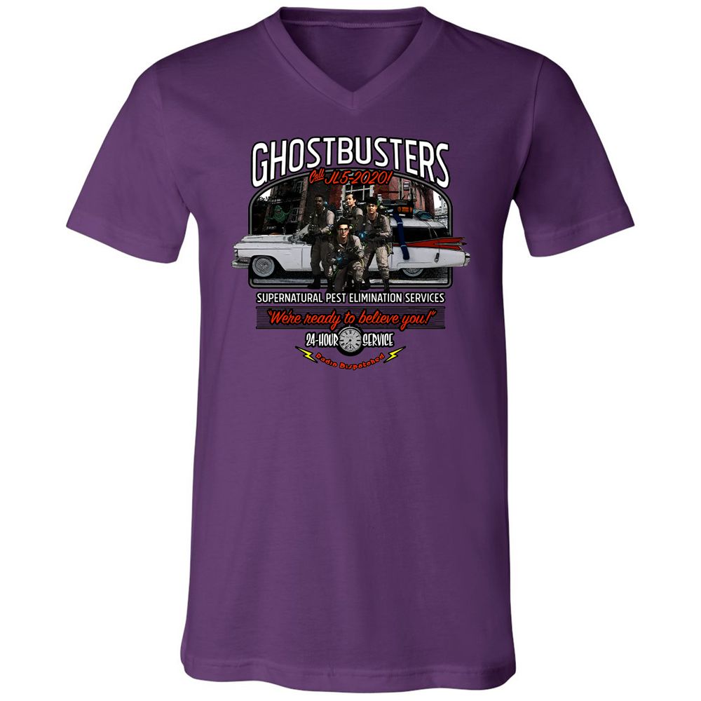 Unisex V-Neck T-Shirt - GZRNK688 - Team Purple - 2