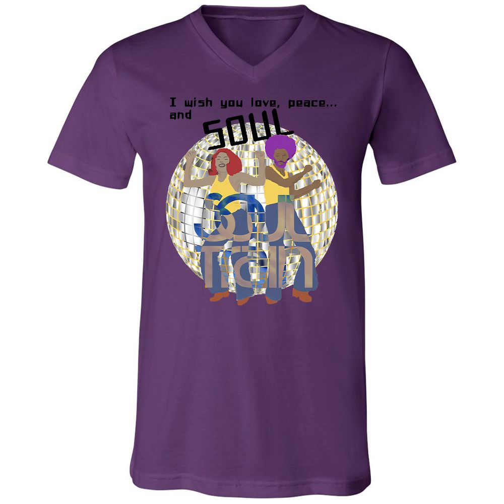 Unisex V-Neck T-Shirt - MTVVW1AJ - Team Purple - 2