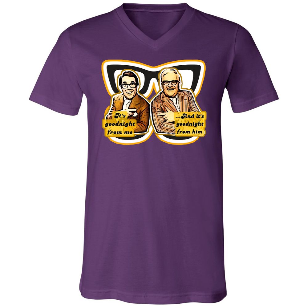 Unisex V-Neck T-Shirt - RTQX299C - Team Purple - 2