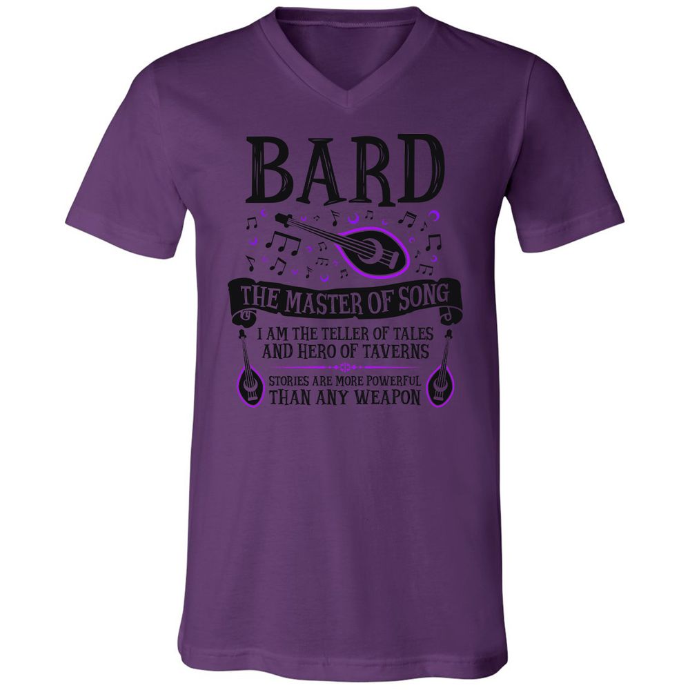 Unisex V-Neck T-Shirt - JTAYL1KX - Team Purple - 2