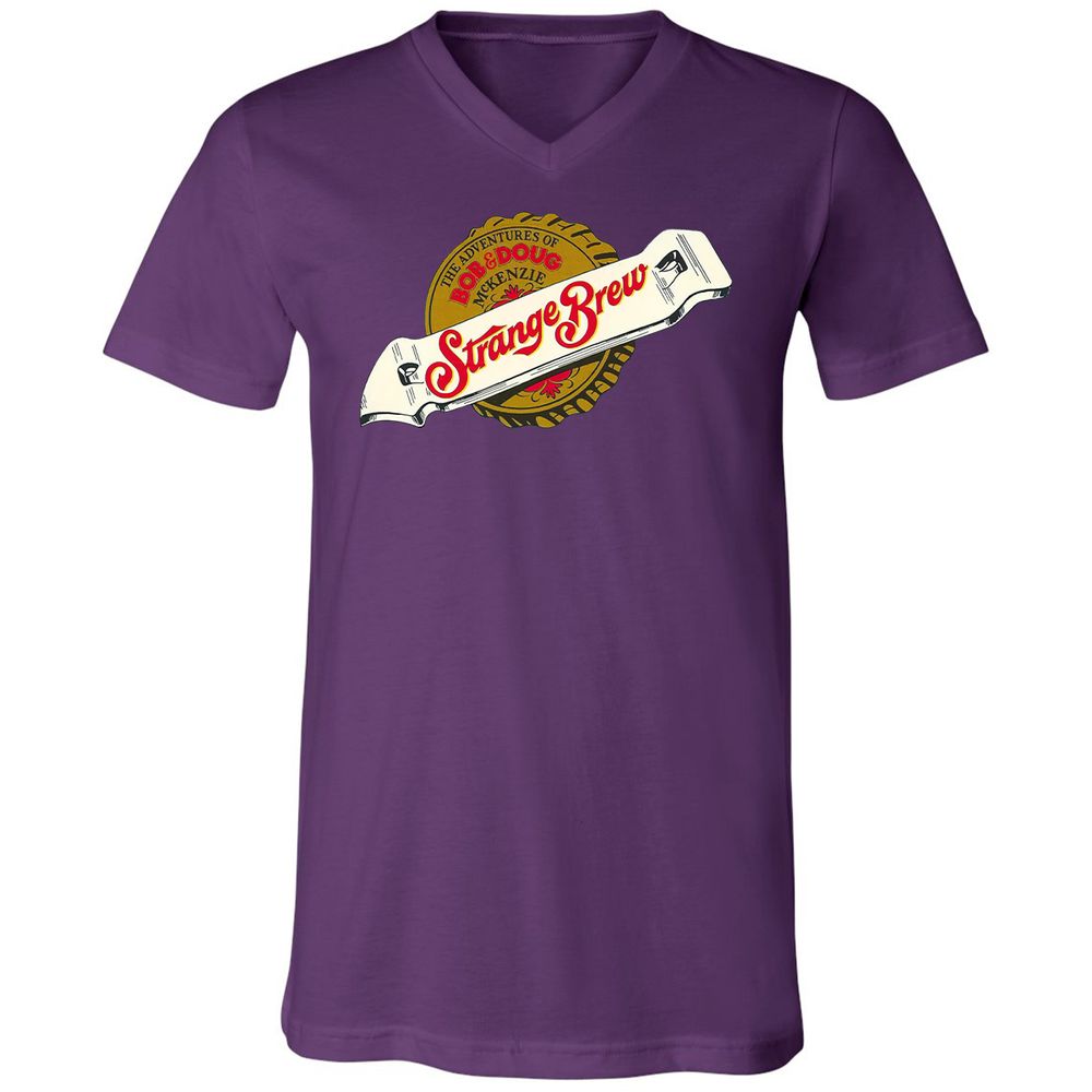 Unisex V-Neck T-Shirt - GJKMMQJY - Team Purple - 2