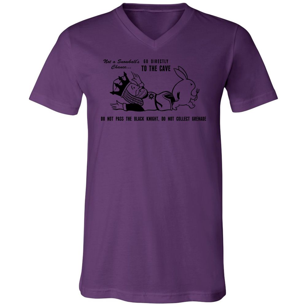 Unisex V-Neck T-Shirt - 26DXBVCA - Team Purple - 2