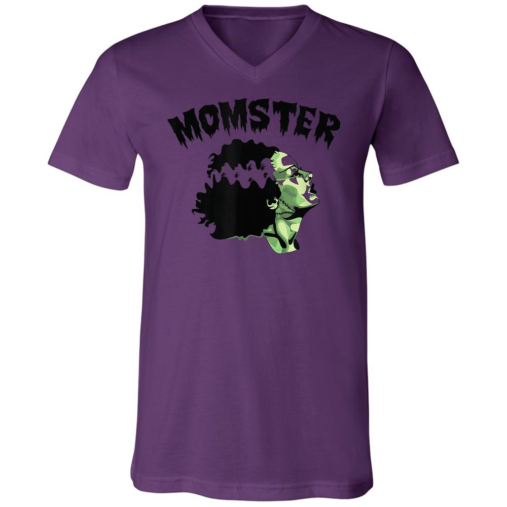 Unisex V-Neck T-Shirt - 57R63TY7 - Team Purple - 2