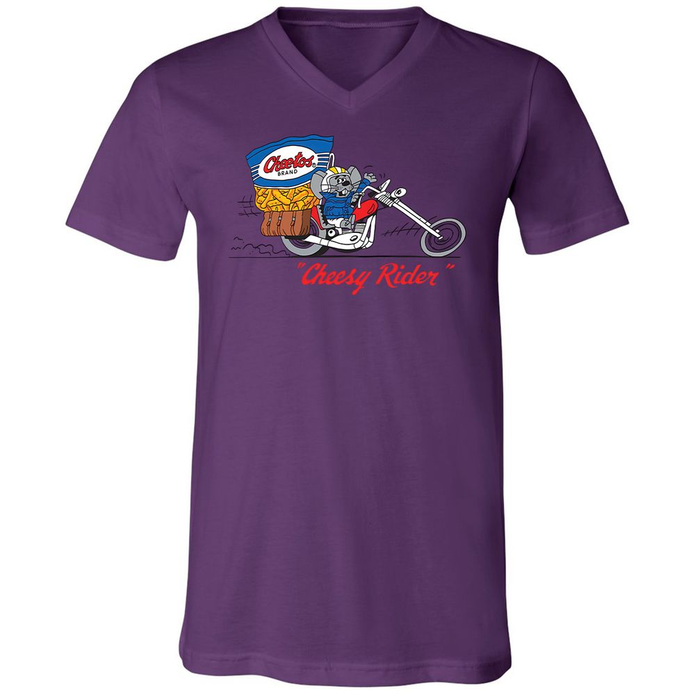 Unisex V-Neck T-Shirt - DQSQHPXT - Team Purple - 2