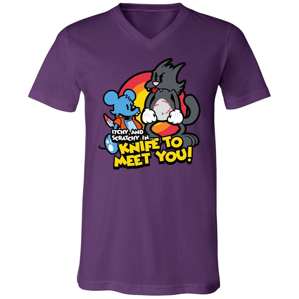 Unisex V-Neck T-Shirt - N5PSWQ13 - Team Purple - 2